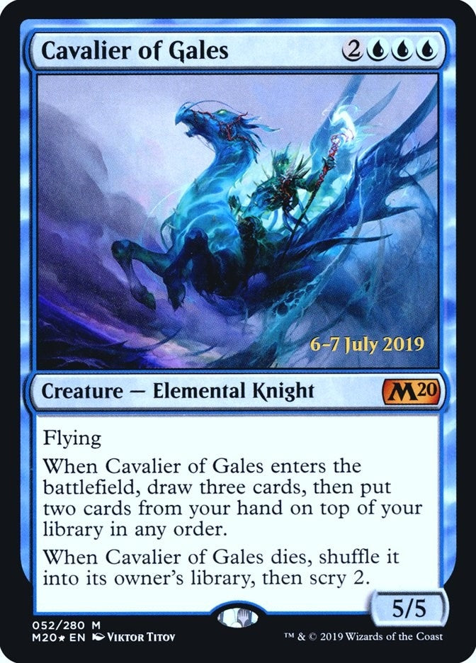 Image for Cavalier of Gales (52) [Prerelease Cards] - Magic: The Gathering
