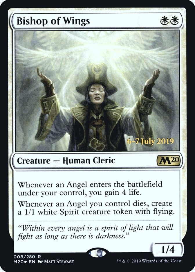 Image for Bishop of Wings (8) [Prerelease Cards] - Magic: The Gathering