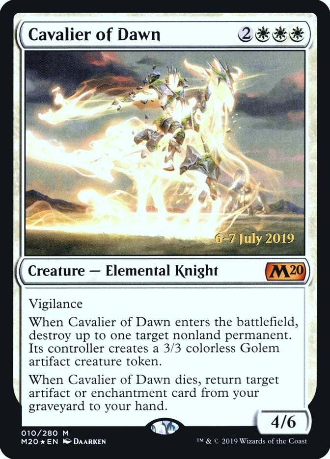 Image for Cavalier of Dawn (10) [Prerelease Cards] - Magic: The Gathering