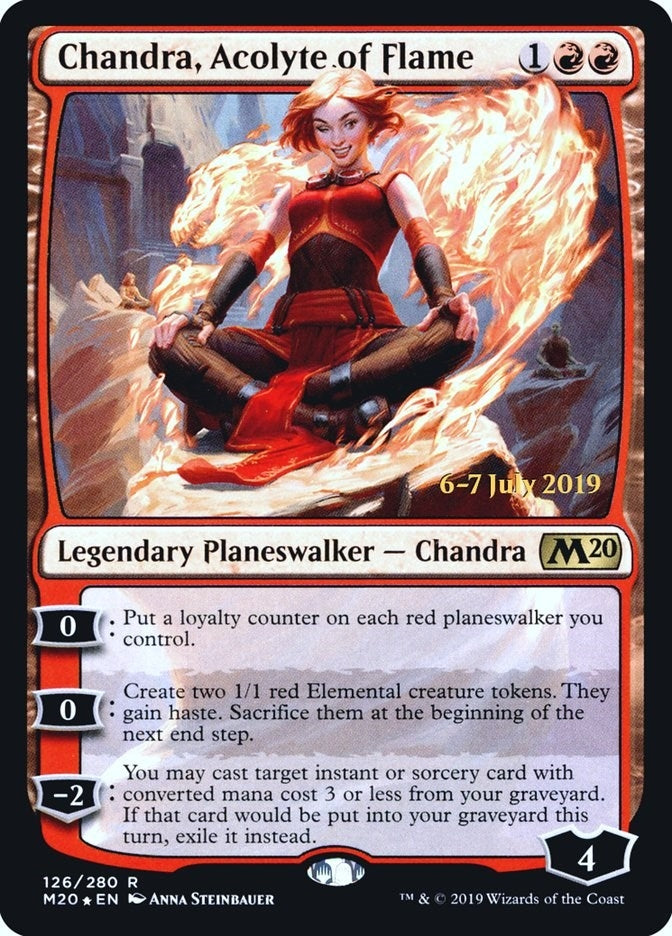 Image for Chandra, Acolyte of Flame (126) [Prerelease Cards] - Magic: The Gathering