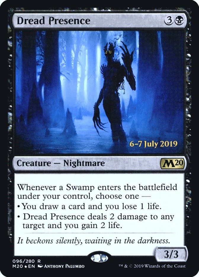 Image for Dread Presence (96) [Prerelease Cards] - Magic: The Gathering