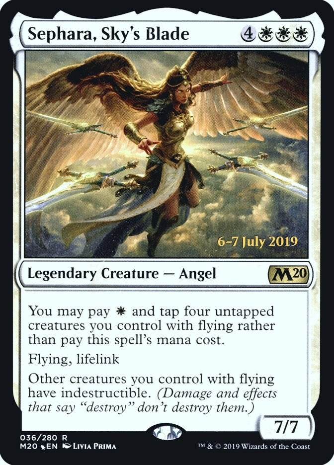 Image for Sephara, Sky's Blade (36) [Prerelease Cards] - Magic: The Gathering