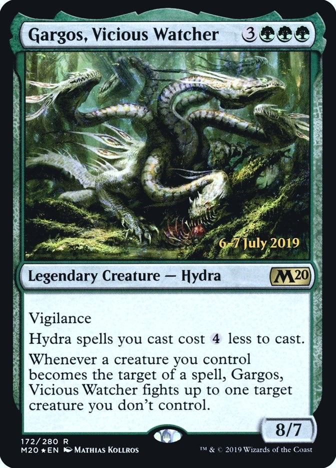 Image for Gargos, Vicious Watcher (172) [Prerelease Cards] - Magic: The Gathering