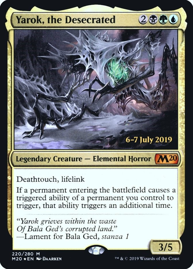Image for Yarok, the Desecrated (220) [Prerelease Cards] - Magic: The Gathering