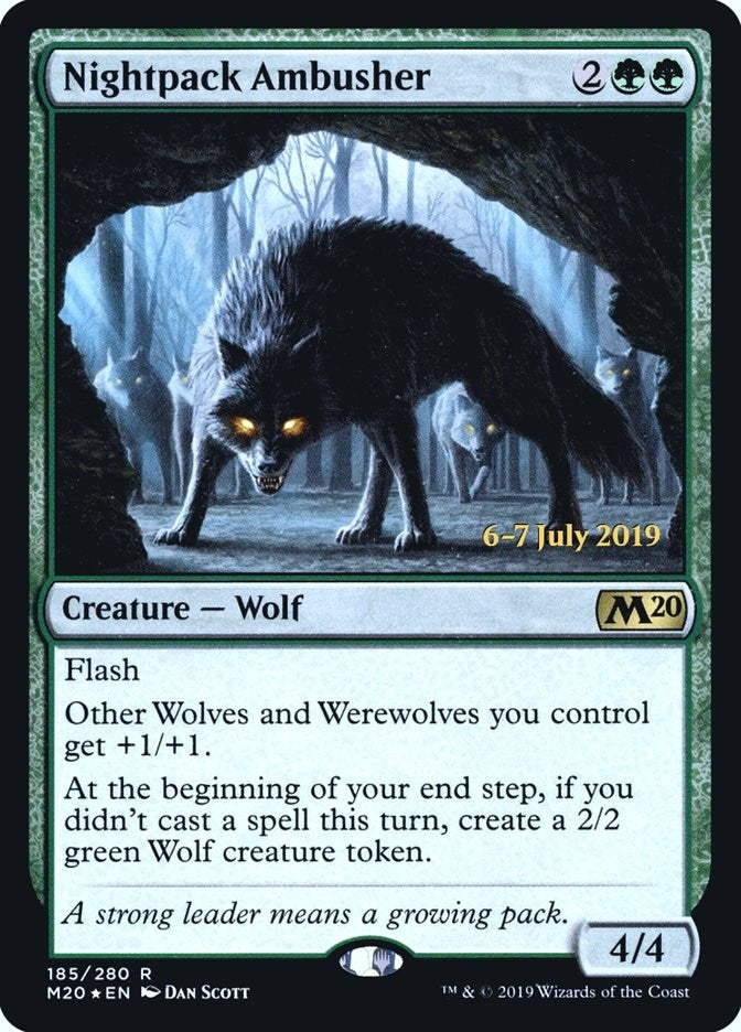 Image for Nightpack Ambusher (185) [Prerelease Cards] - Magic: The Gathering
