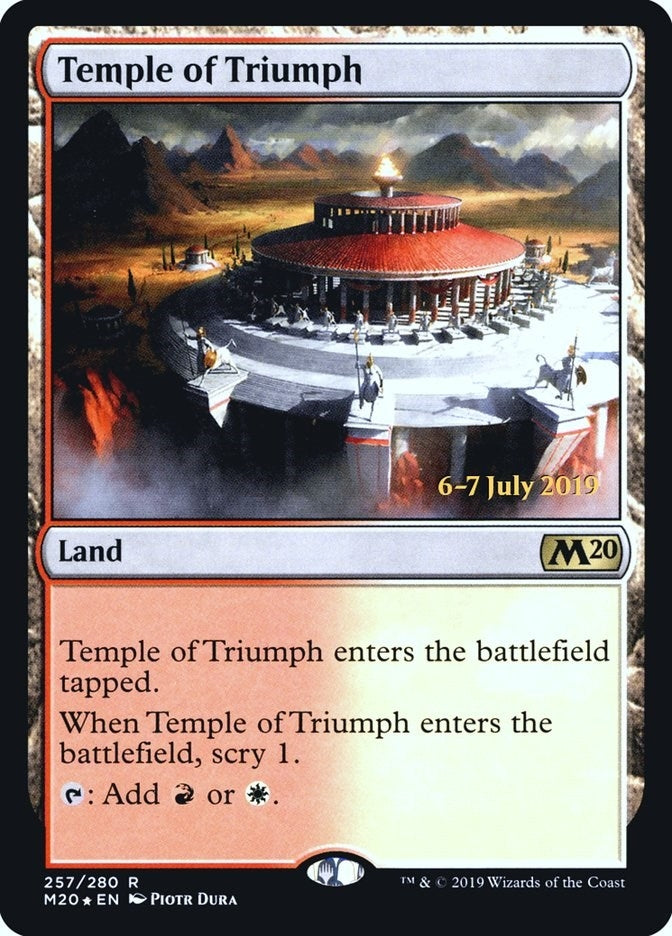 Image for Temple of Triumph (M20) (257) [Prerelease Cards] - Magic: The Gathering