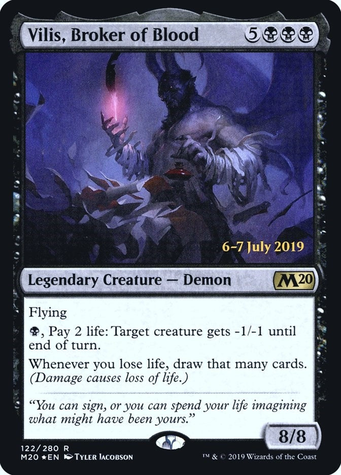 Image for Vilis, Broker of Blood (122) [Prerelease Cards] - Magic: The Gathering