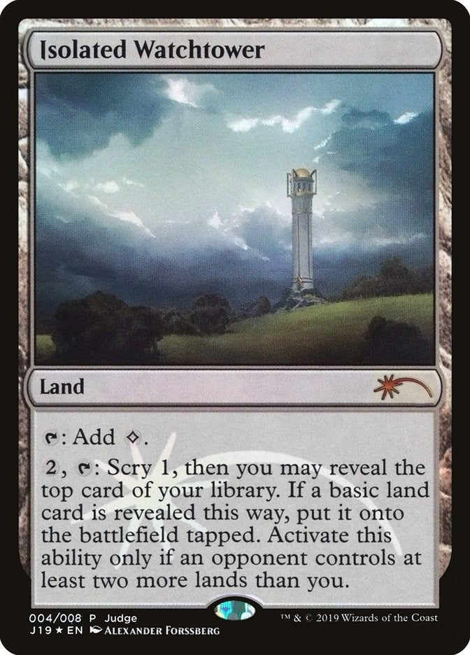 Image for Isolated Watchtower (4) [Judge Promos] - Magic: The Gathering