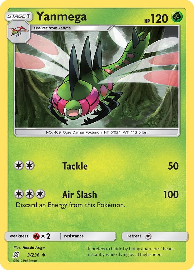 Image for Yanmega (3/236) [SM - Unified Minds] - Pokemon