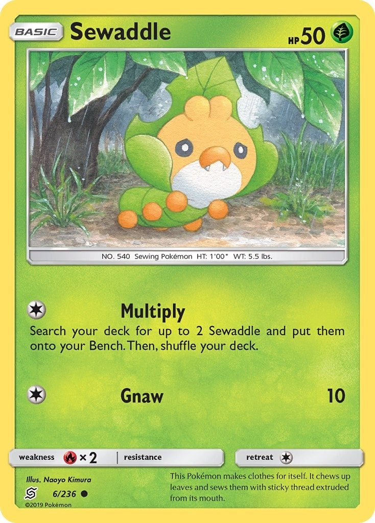 Image for Sewaddle (6) (6/236) [SM - Unified Minds] - Pokemon