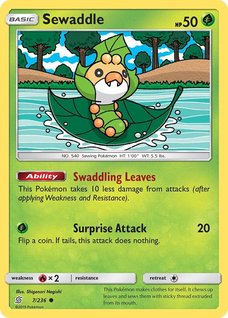 Image for Sewaddle (7) (7/236) [SM - Unified Minds] - Pokemon