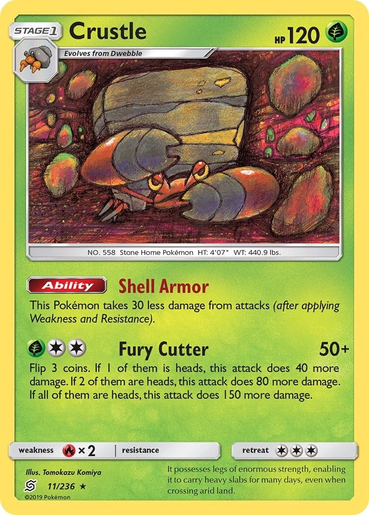 Image for Crustle (11/236) [SM - Unified Minds] - Pokemon