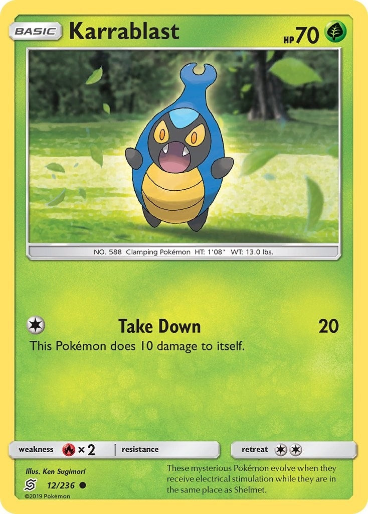 Image for Karrablast (12/236) [SM - Unified Minds] - Pokemon