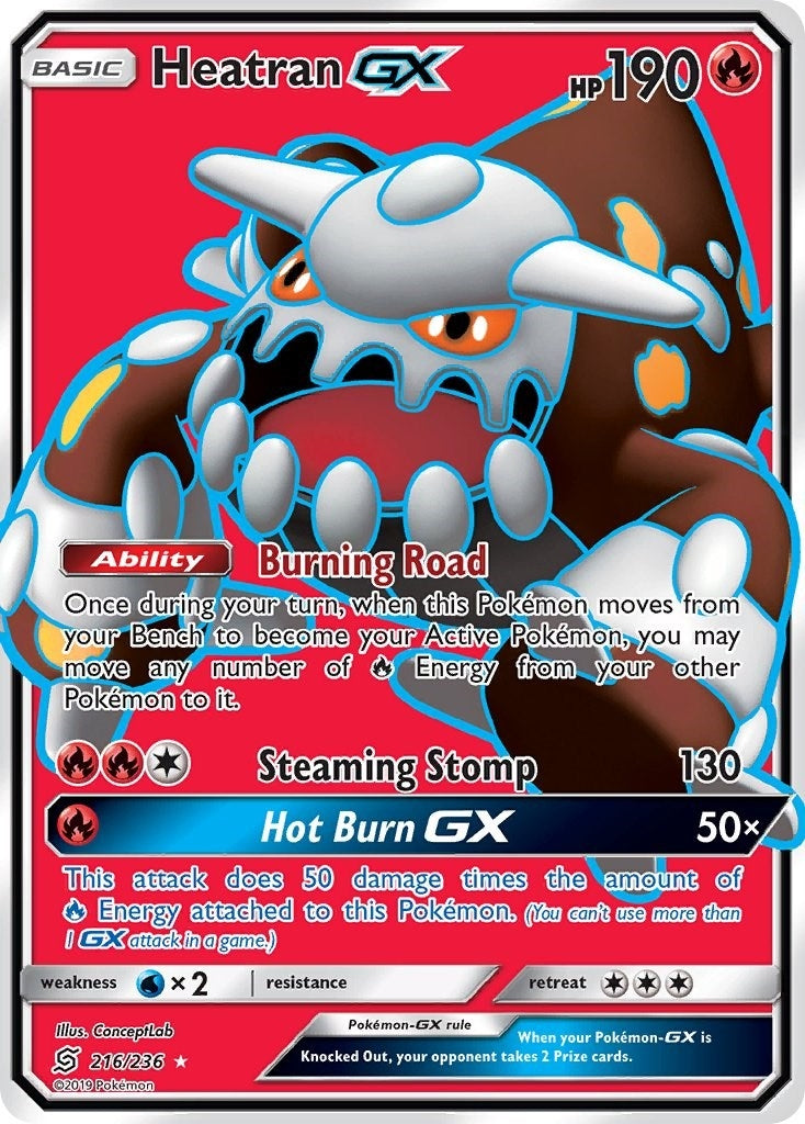 Image for Heatran GX (Full Art) (216/236) [SM - Unified Minds] - Pokemon