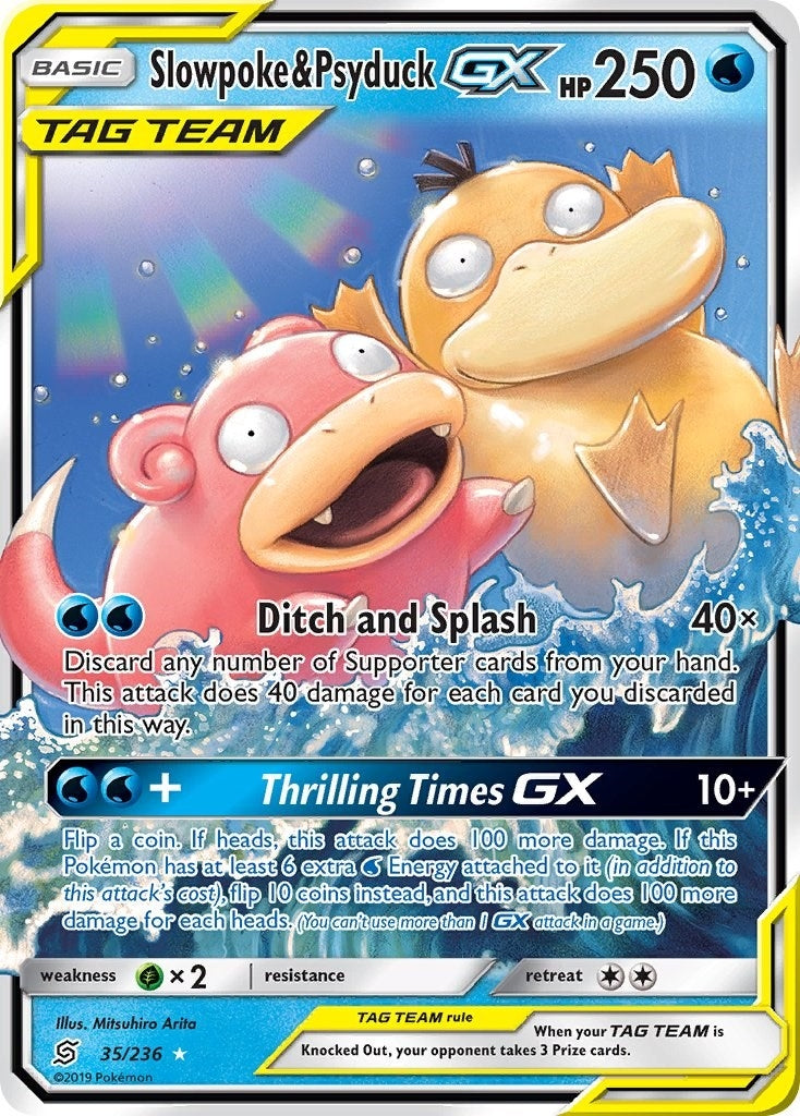 Image for Slowpoke & Psyduck GX (35/236) [SM - Unified Minds] - Pokemon