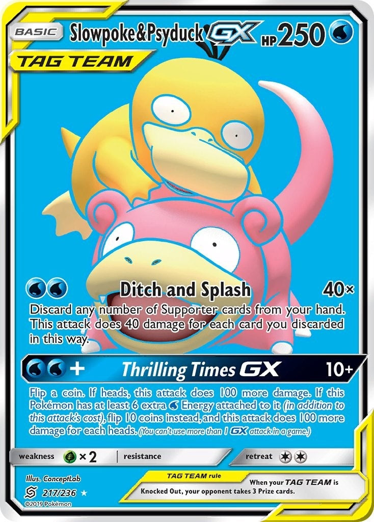 Image for Slowpoke & Psyduck GX (Full Art) (217/236) [SM - Unified Minds] - Pokemon