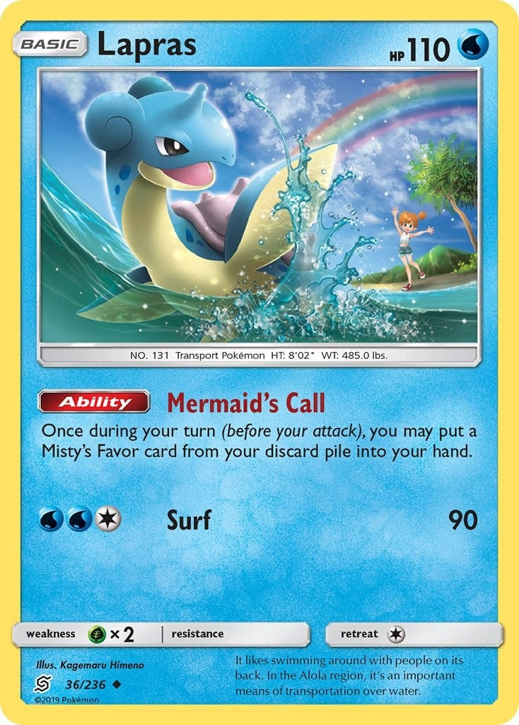 Image for Lapras (36/236) [SM - Unified Minds] - Pokemon