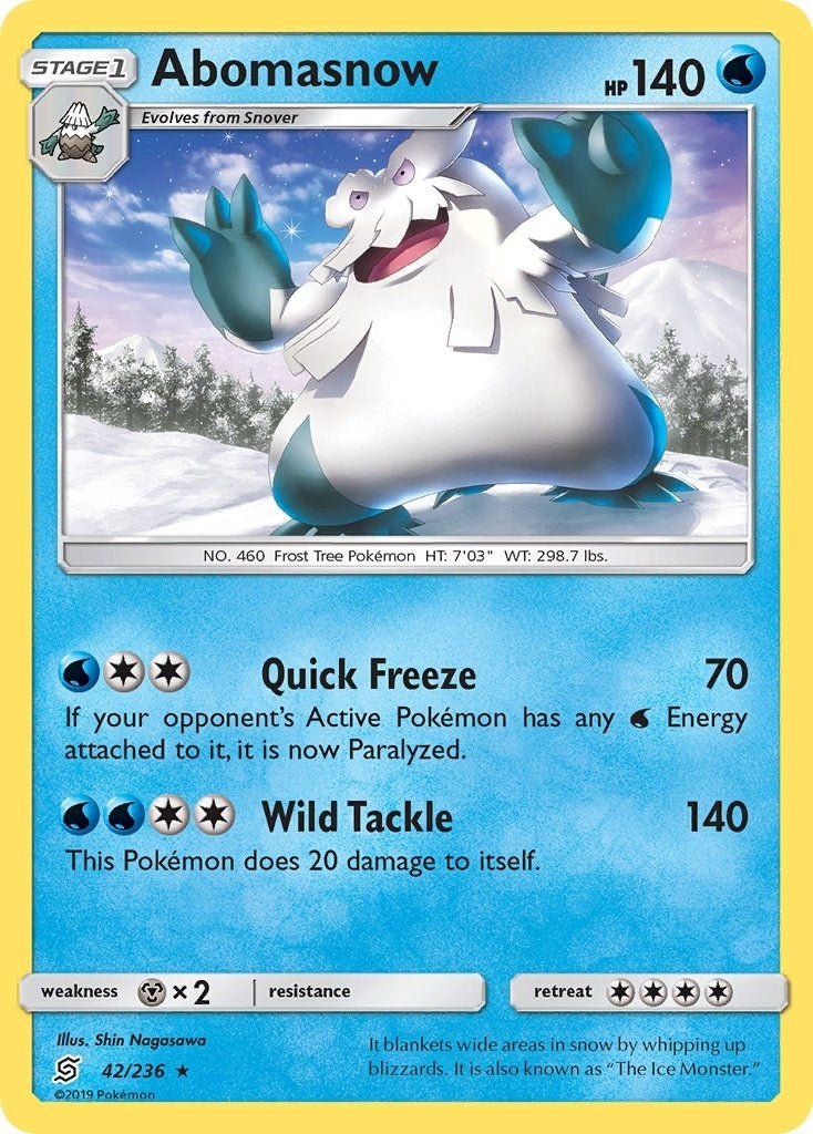 Image for Abomasnow (42/236) [SM - Unified Minds] - Pokemon