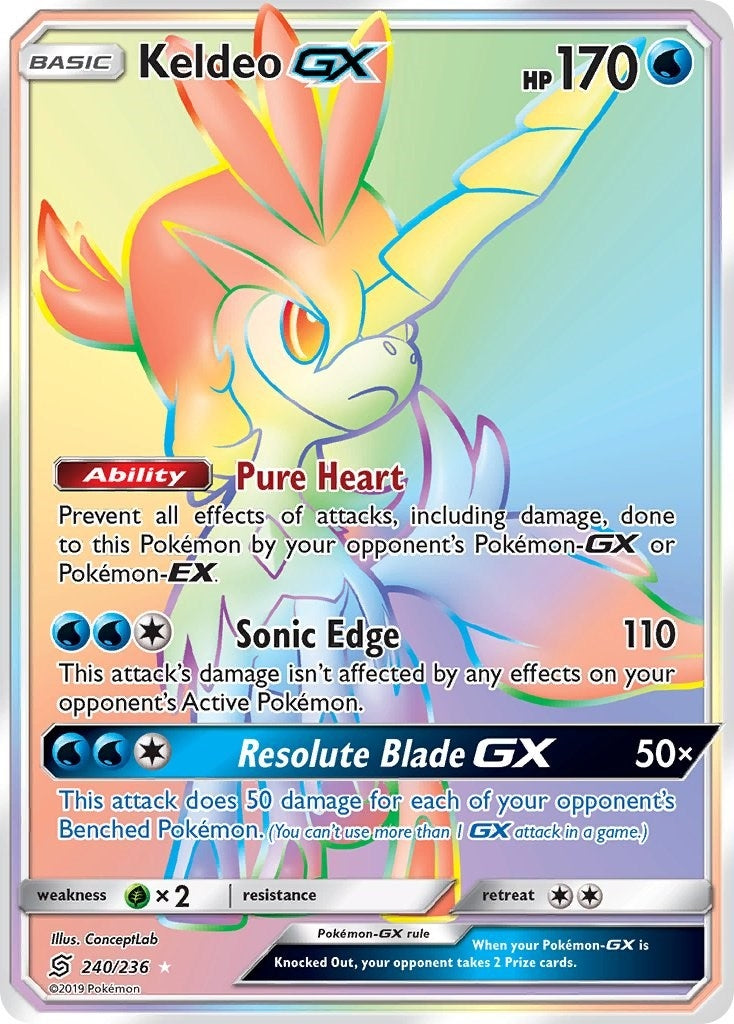 Image for Keldeo GX (Secret) (240/236) [SM - Unified Minds] - Pokemon