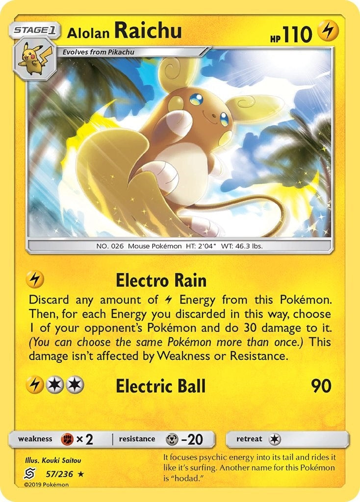Image for Alolan Raichu (57/236) [SM - Unified Minds] - Pokemon