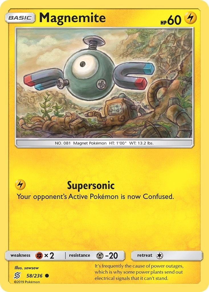 Image for Magnemite (58/236) [SM - Unified Minds] - Pokemon