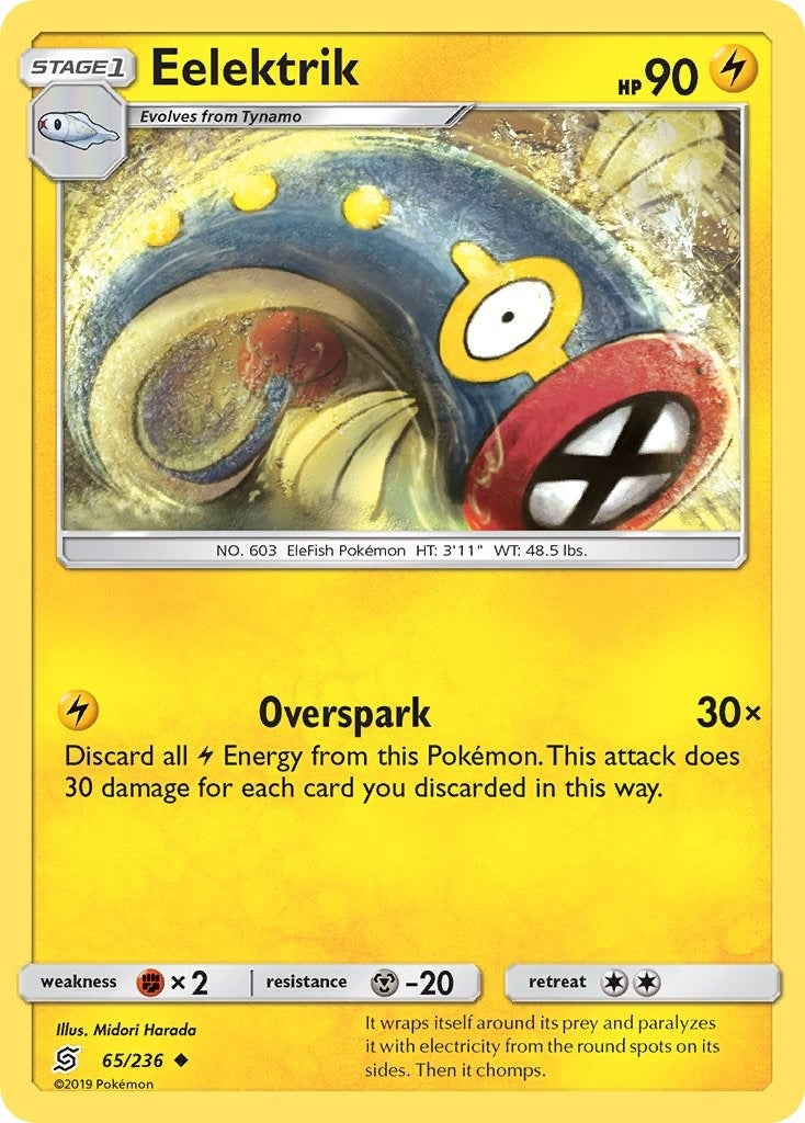 Image for Eelektrik (65/236) [SM - Unified Minds] - Pokemon
