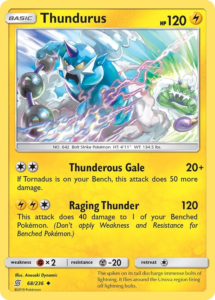 Image for Thundurus (68/236) [SM - Unified Minds] - Pokemon