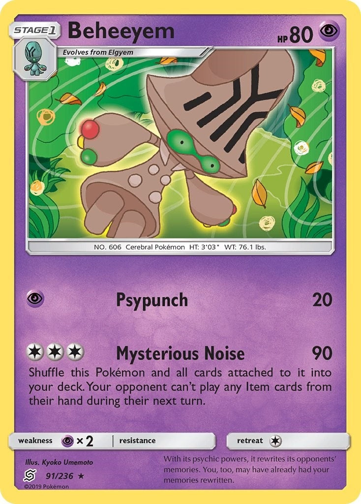 Image for Beheeyem (91/236) [SM - Unified Minds] - Pokemon