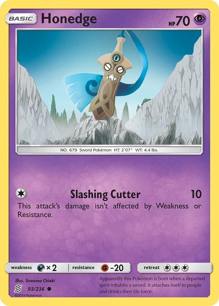 Image for Honedge (93) (93/236) [SM - Unified Minds] - Pokemon