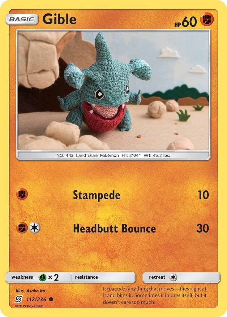 Image for Gible (112/236) [SM - Unified Minds] - Pokemon