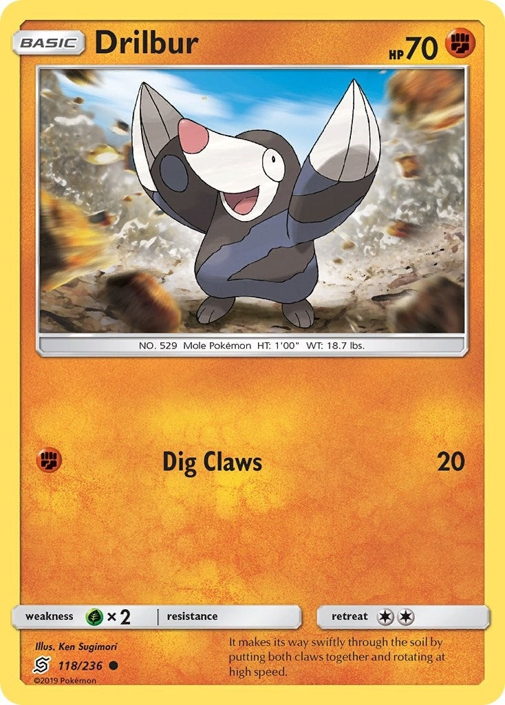 Image for Drilbur (118/236) [SM - Unified Minds] - Pokemon