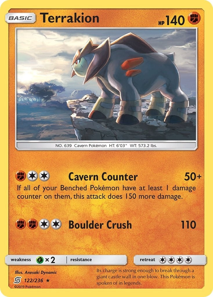 Image for Terrakion (122/236) [SM - Unified Minds] - Pokemon