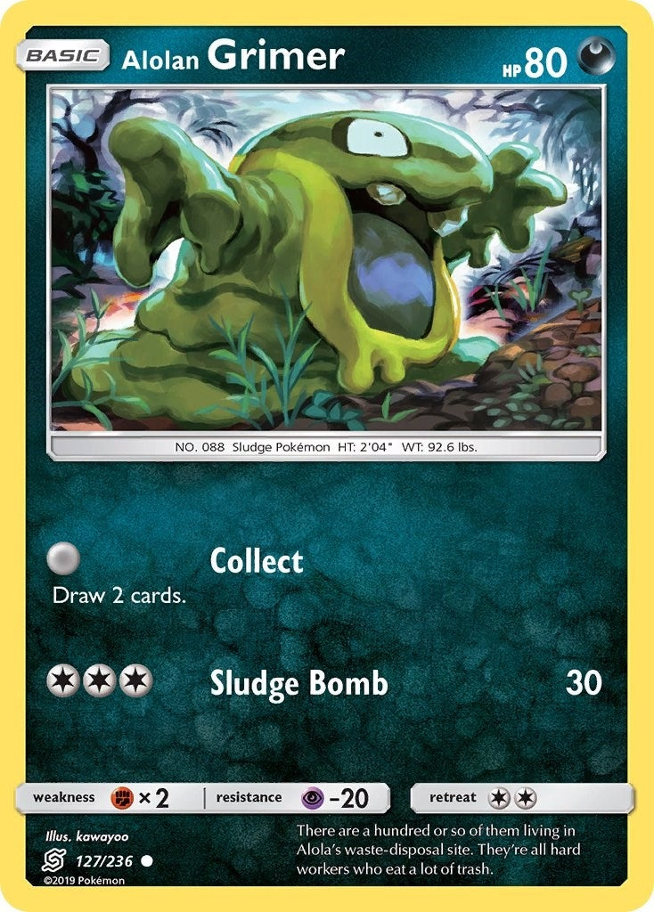 Image for Alolan Grimer (127/236) [SM - Unified Minds] - Pokemon