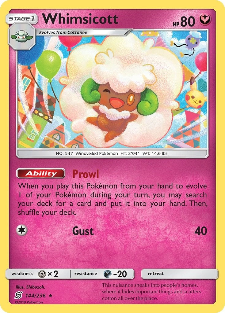 Image for Whimsicott (144/236) [SM - Unified Minds] - Pokemon
