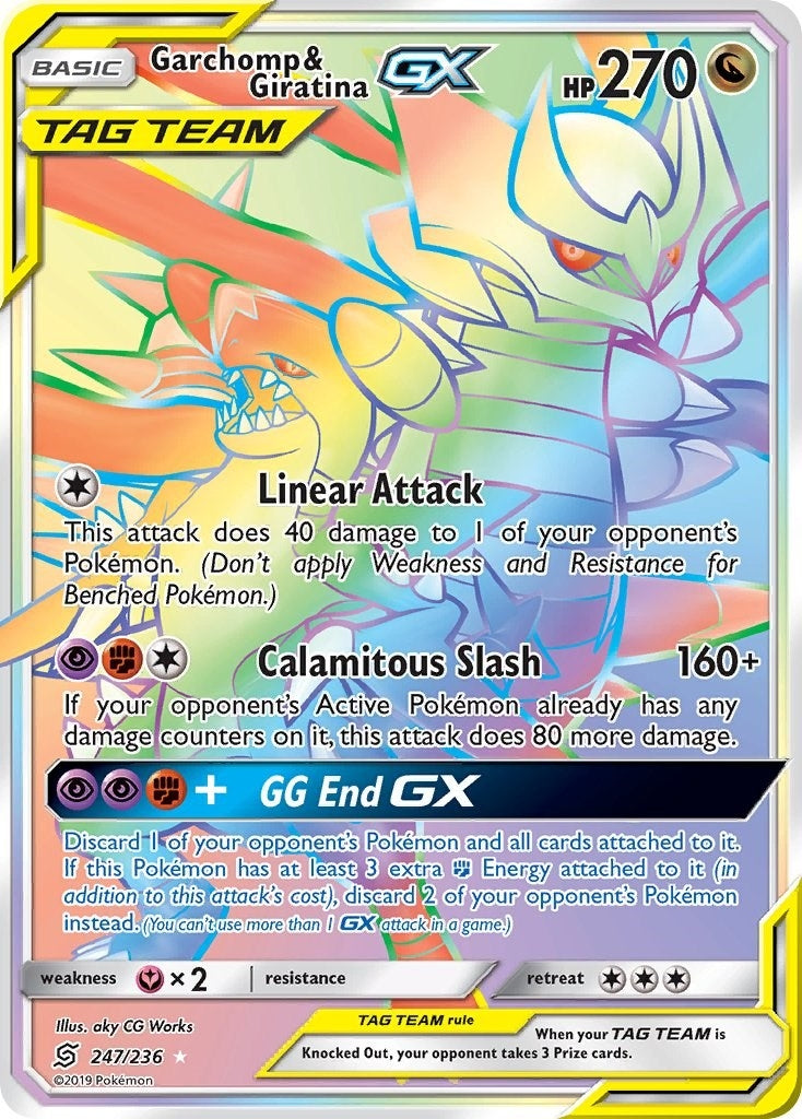 Image for Garchomp & Giratina GX (Secret) (247/236) [SM - Unified Minds] - Pokemon