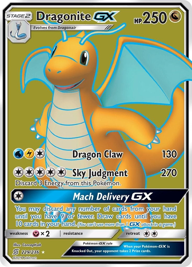 Image for Dragonite GX (Full Art) (229/236) [SM - Unified Minds] - Pokemon