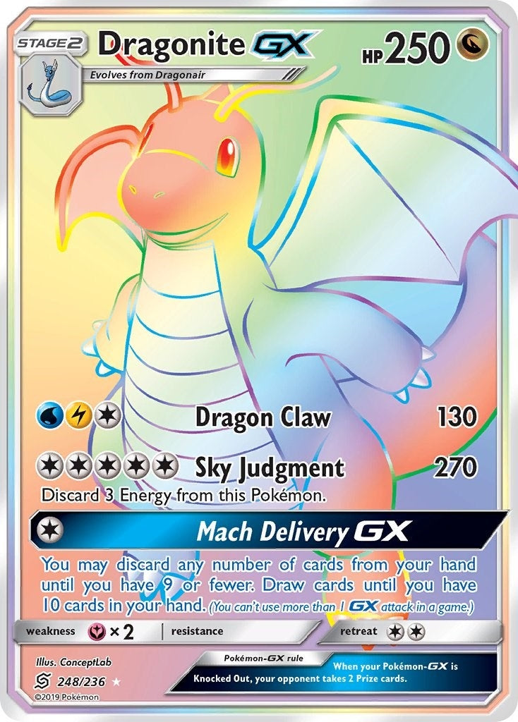 Image for Dragonite GX (Secret) (248/236) [SM - Unified Minds] - Pokemon