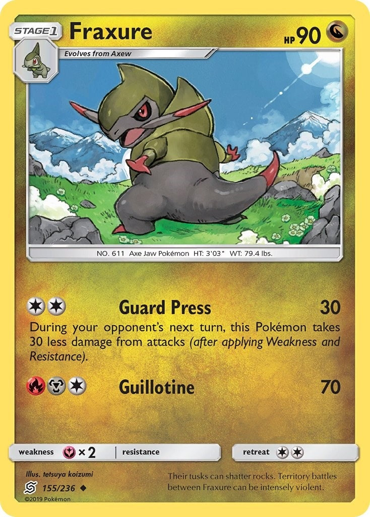 Image for Fraxure (155/236) [SM - Unified Minds] - Pokemon