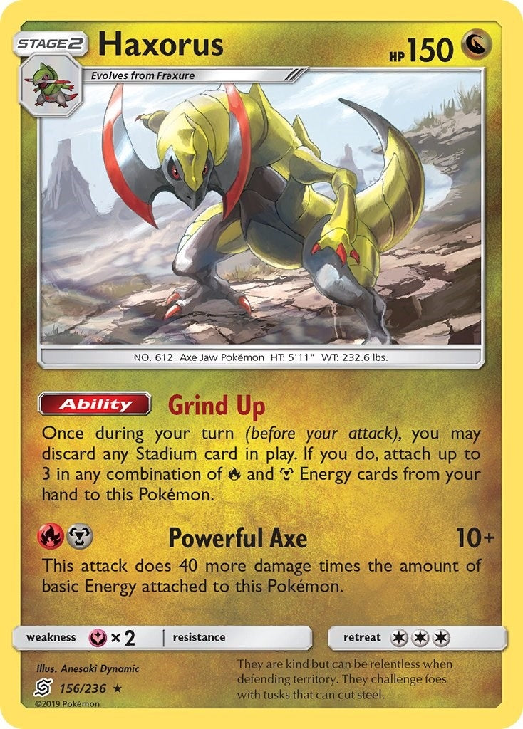 Image for Haxorus (156/236) [SM - Unified Minds] - Pokemon