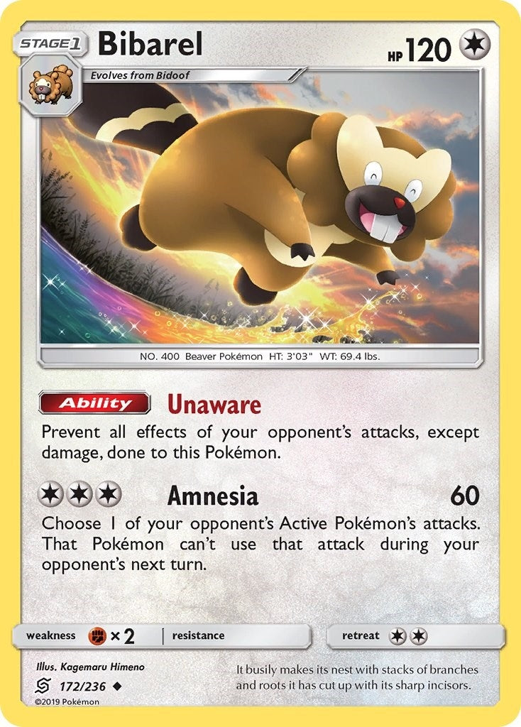Image for Bibarel (172/236) [SM - Unified Minds] - Pokemon