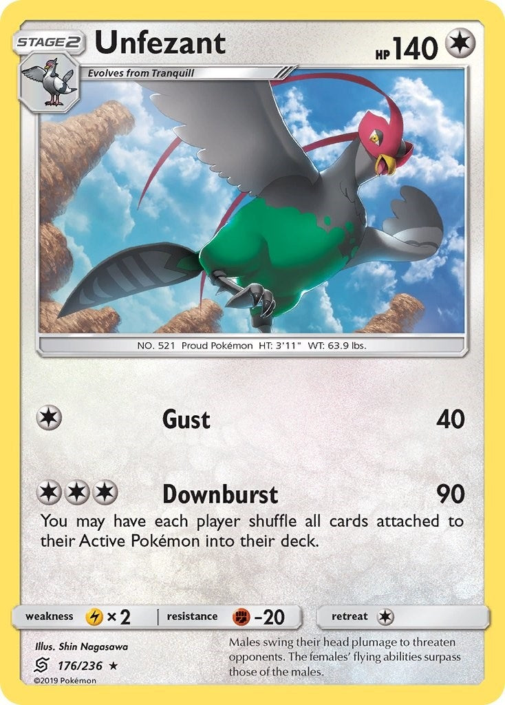 Image for Unfezant (176/236) [SM - Unified Minds] - Pokemon