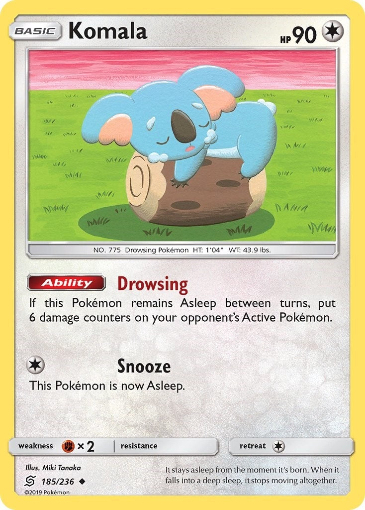 Image for Komala (185/236) [SM - Unified Minds] - Pokemon