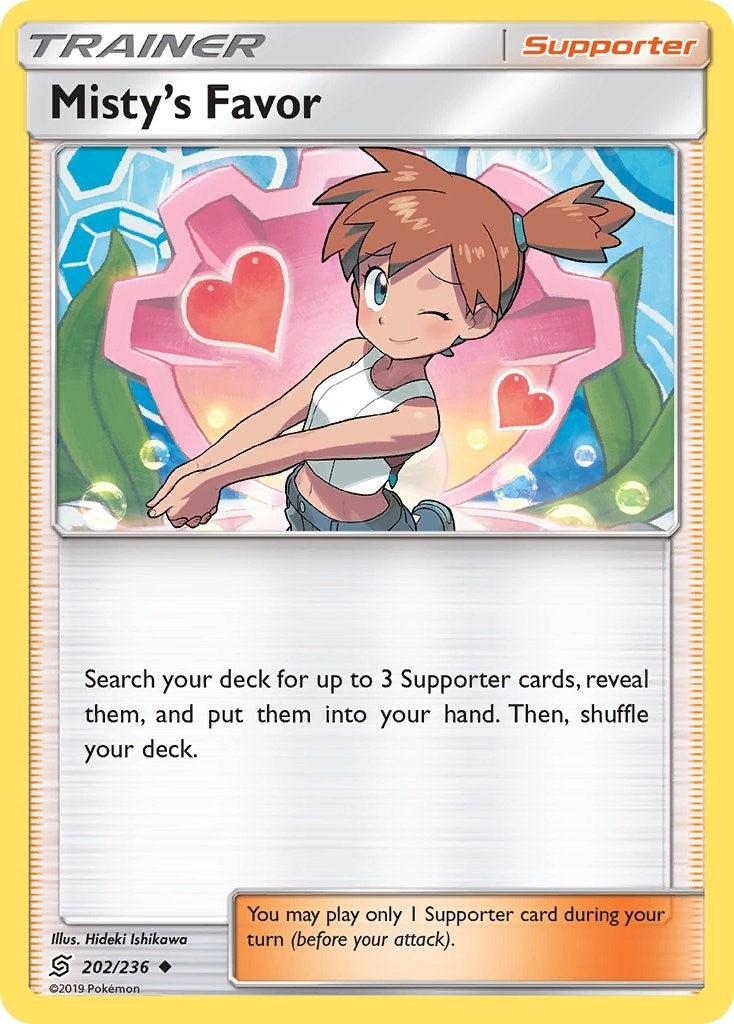 Image for Misty's Favor (202/236) [SM - Unified Minds] - Pokemon