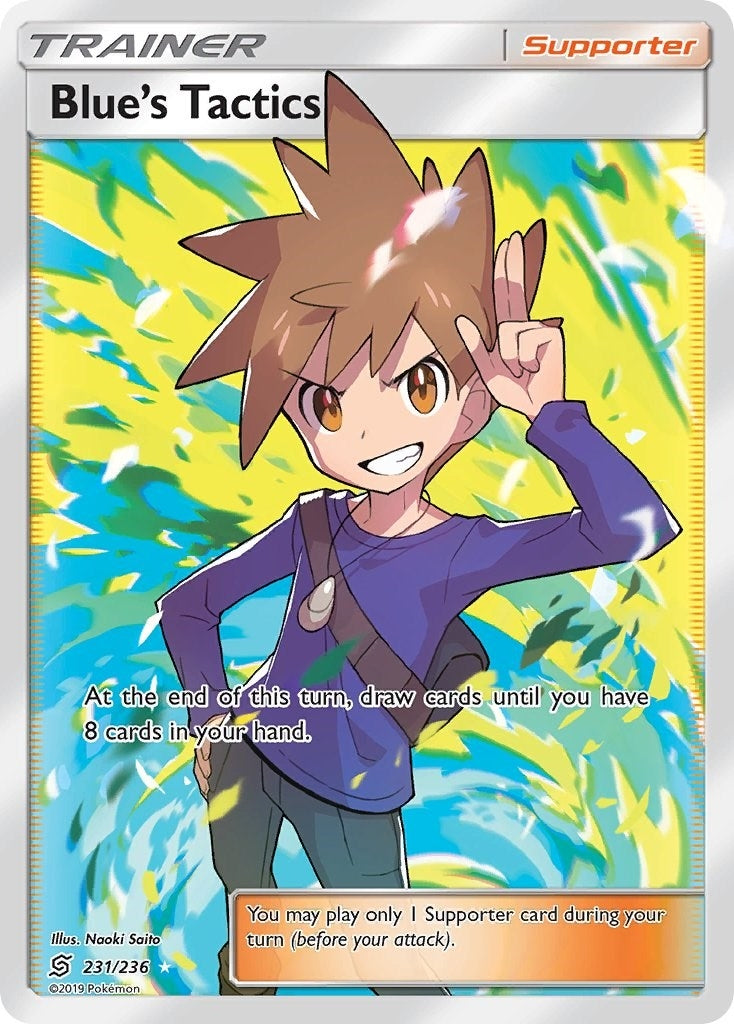 Image for Blue's Tactics (Full Art) (231/236) [SM - Unified Minds] - Pokemon