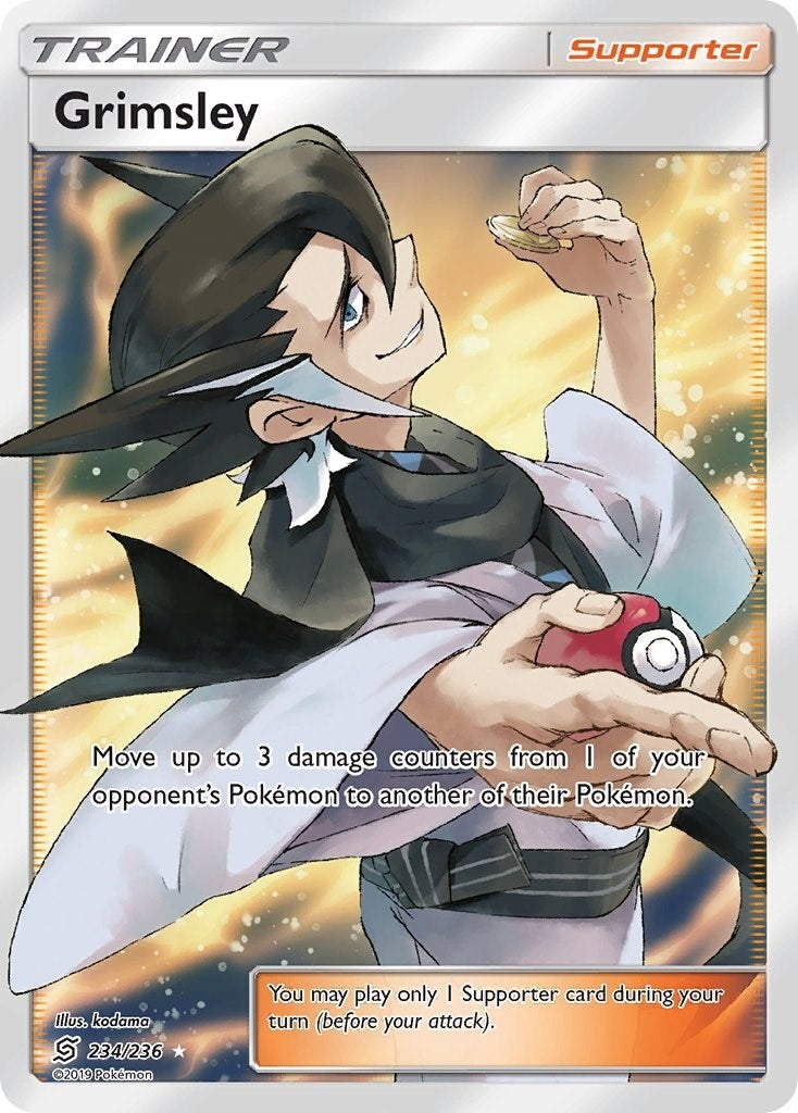 Image for Grimsley (Full Art) (234/236) [SM - Unified Minds] - Pokemon