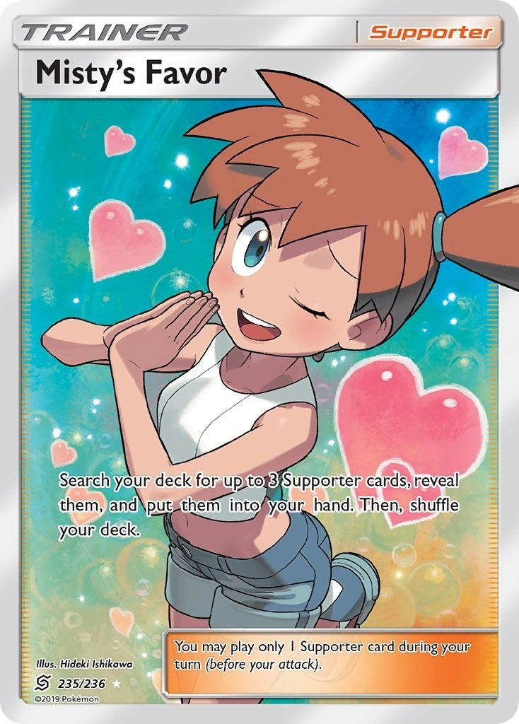 Misty's Favor (Full Art) (235/236) [SM - Unified Minds]