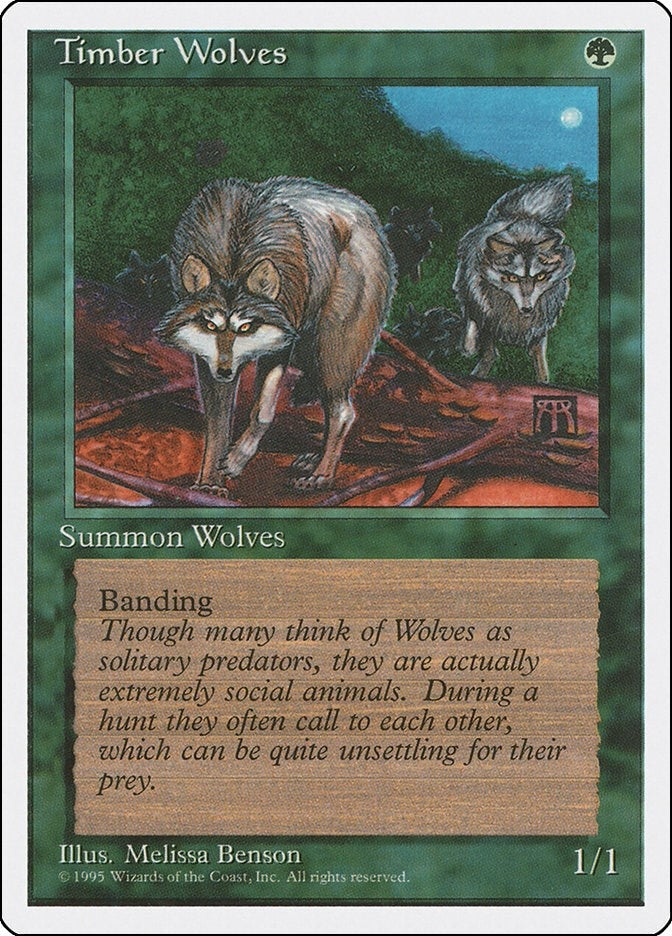 Image for Timber Wolves [Fourth Edition] - Magic: The Gathering
