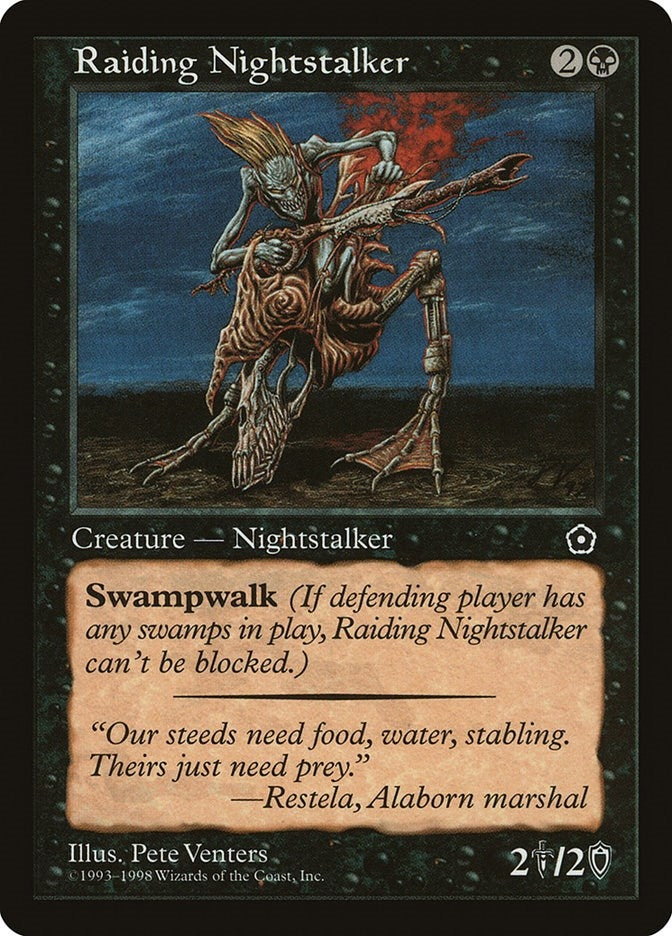 Image for Raiding Nightstalker [Portal Second Age] - Magic: The Gathering