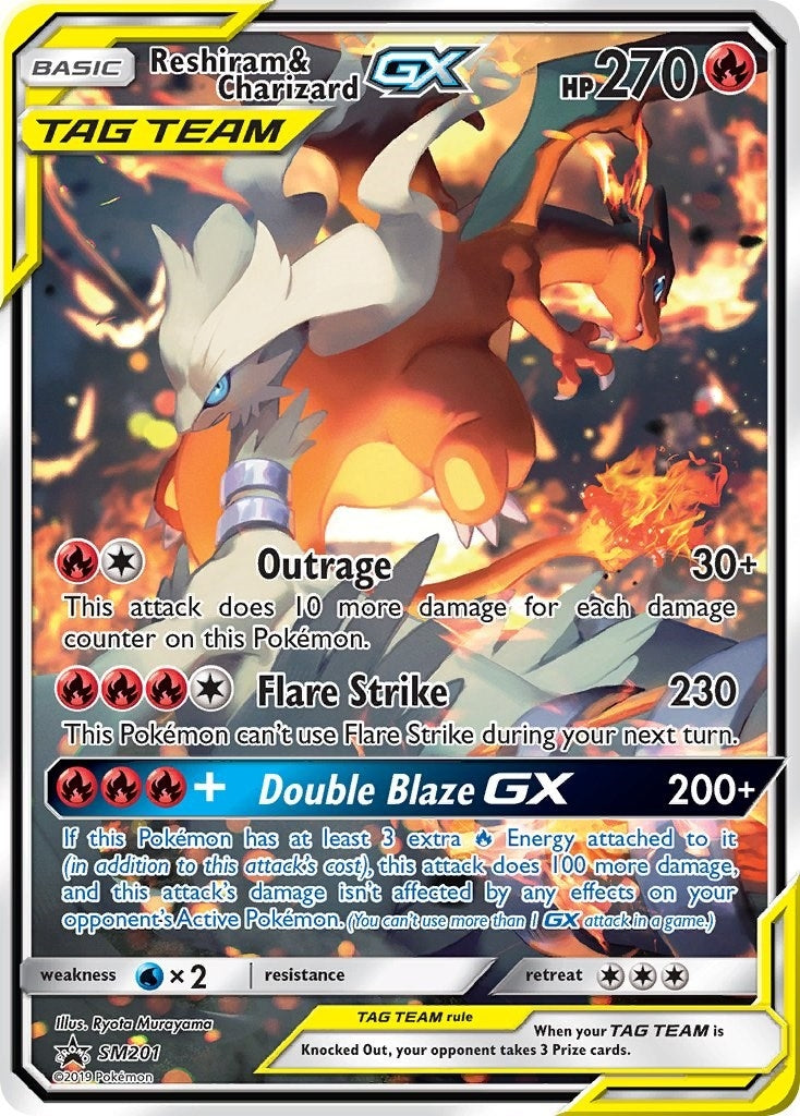 Image for Reshiram & Charizard GX - SM201 (SM201) [SM Promos] - Pokemon