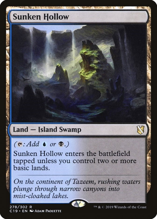 Image for Sunken Hollow (278) [Commander 2019] - Magic: The Gathering